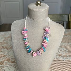 Vintage pastel shell necklace